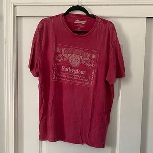 Lucky Brand - Budweiser Classic Red Short Sleeve Tee